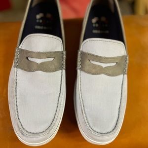 Cole Haan | Mens Summer Penny Loafers | sz11.5 Seersucker Canvas & Leather Shoes